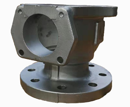 three way flange ball valve casting block stainless steel