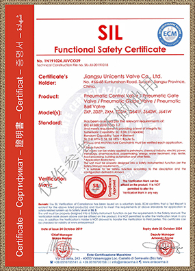SIL level certification